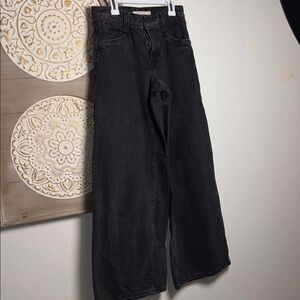 Levi’s Baggy Wide Leg Jeans | 90s Style Black Denim | Size 24